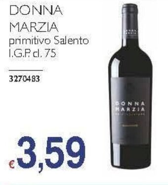 DONNA MARZIA primitivo Salento I.G.P. cl. 75