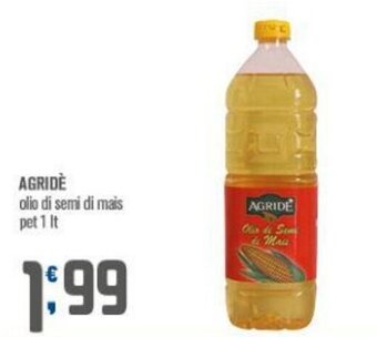 Ottimo Market AGRIDÈ olio di semi di mais pet 1 It offerta