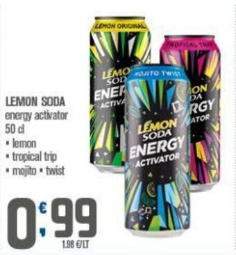 LEMON SODA energy activator 50 cl
