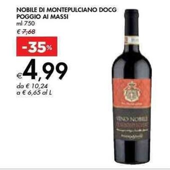 NOBILE DI MONTEPULCIANO DOCG POGGIO AI MASSI ml 750