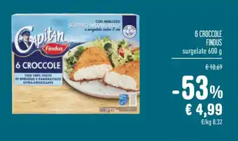 Spazio Conad 6 CROCCOLE FINDUS surgelate 600 g offerta