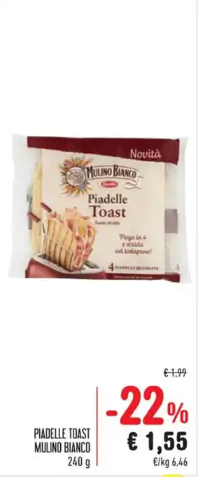 Spazio Conad PIADELLE TOAST MULINO BIANCO 240 g offerta