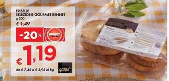 Bennet FRISELLE SELEZIONE GOURMET BENNET g 200 offerta