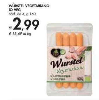 Bennet WÜRSTEL VEGETARIANO IO VEG conf. da 4, g 160 offerta