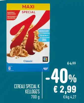 Spazio Conad CEREALI SPECIAL K KELLOGG'S 700 g offerta