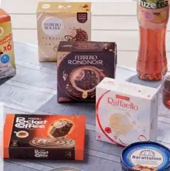 Bennet POCKET COFFEE ICE CREAM STICK, g 164 RAFFAELLO, g 188 FERRERO ROCHER ICE STICK HAZELNUT g 200 offerta