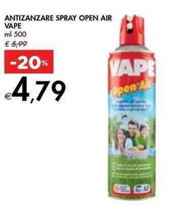 Bennet ANTIZANZARE SPRAY OPEN AIR VAPE ml 500 offerta