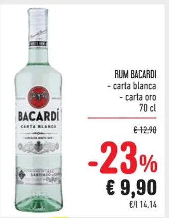 Spazio Conad RUM BACARDI - carta blanca 70 cl offerta
