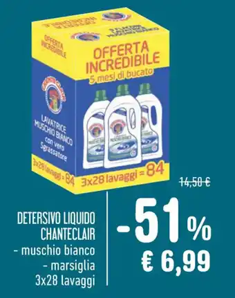 Spazio Conad DETERSIVO LIQUIDO CHANTECLAIR 3x28 lavaggi offerta