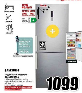SAMSUNG Frigorifero Combinato RL435EFBAS8