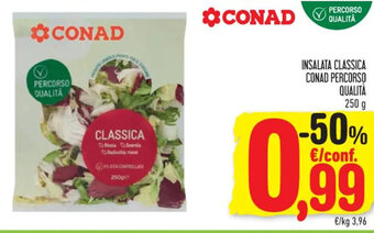 Spazio Conad INSALATA CLASSICA CONAD PERCORSO QUALITÀ 250 g offerta