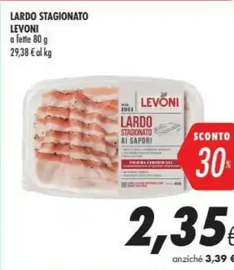 Coop Levoni Lardo Stagionato 80 G offerta