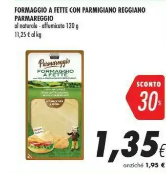 Coop Parmareggio Formaggio A Fette Con Parmigiano Reggiano Affumicato 120 G offerta