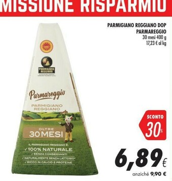 Coop Parmareggio Parmigiano Reggiano DOP 30 Mesi offerta
