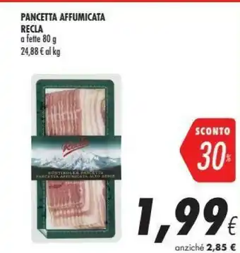 Coop Recla Pancetta Affumicata offerta