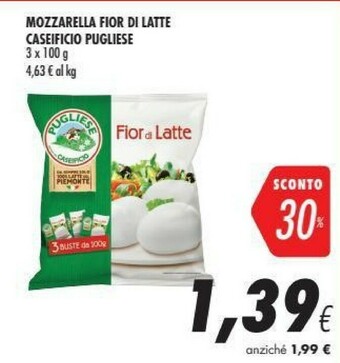 Coop Caseificio pugliese Mozzarella Fior Di Latte offerta