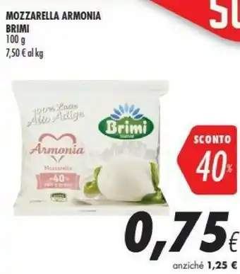 Coop Brimi Mozzarella Armonia 100 G offerta
