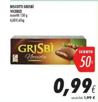 Coop Matilde Vicenzi - Grisbì Nocciola 150 G(ml) offerta