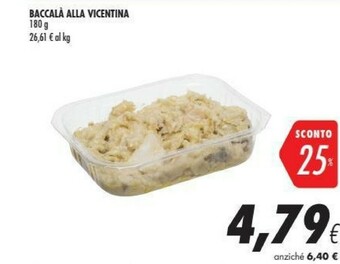 Coop Baccala Alla Vicentina 180 G offerta