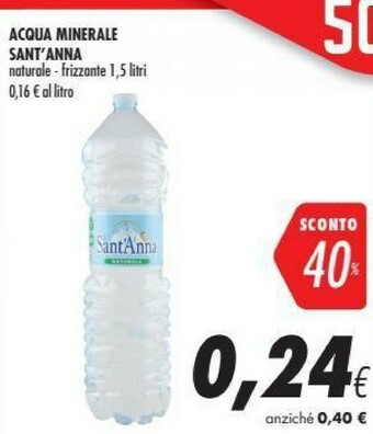 Coop Sant'anna Acqua Minerale Naturale 1500 G(ml) offerta
