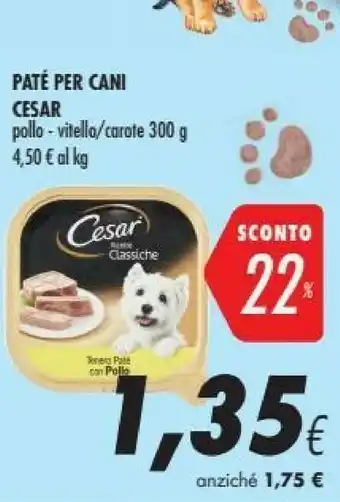 Coop Cesar Paté Per Cani offerta