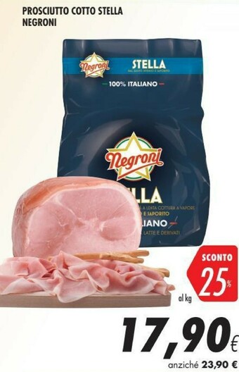 Coop Negroni Cotto Stella Prosciutto Cotto Alta Qualità offerta
