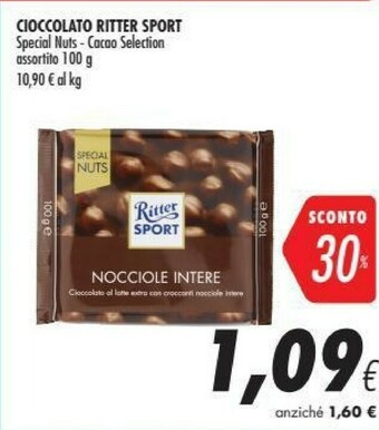 Coop Ritter sport Nocciole Intere 100 G(ml) offerta