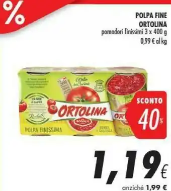 Coop Rodolfi Polpa Fine Ortolina offerta