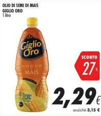 Coop Giglio oro Olio Di Semi Di Mais offerta