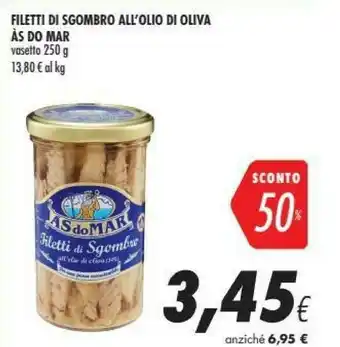 Coop Asdomar Filetti Di Sgombro All'Olio Di Oliva offerta