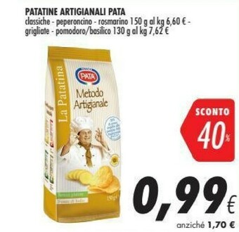 Coop Pata - La Patatina Artigianale Al Rosmarino 150 G(ml) offerta