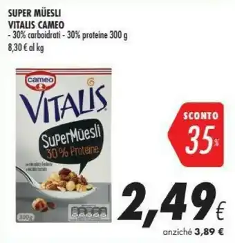 Coop Cameo Super Muesli Vitalis offerta