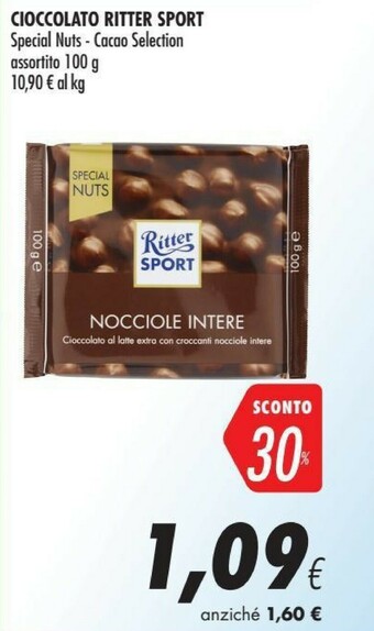 Coop Ritter sport Cioccolato Bianco Con Nocciole Intere 100 G(ml) offerta