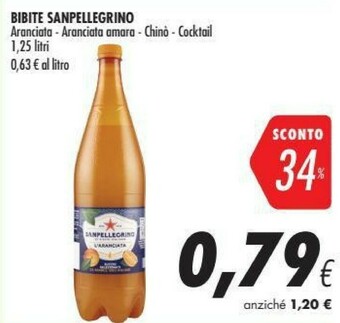 Coop San Pellegrino Aranciata Amara 1250 G(ml) offerta
