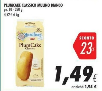 Coop Mulino Bianco PlumCake Classico 330 G(ml) offerta