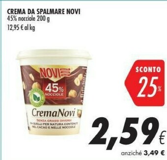 Coop Novi Crema 45% Nocciole 200 G(ml) offerta