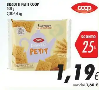 Coop Biscotti Petit offerta