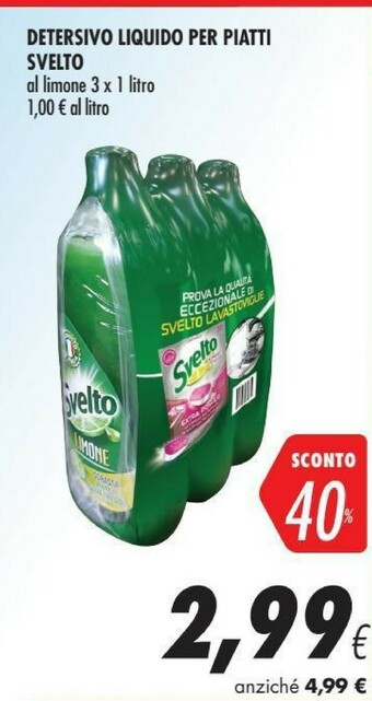 Coop Svelto Detersivo Liquido Per Piatti offerta