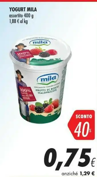 Coop Mila Yogurt Frutti Di Bosco 400g offerta