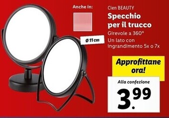 Lidl Cien beauty - specchio per il trucco offerta