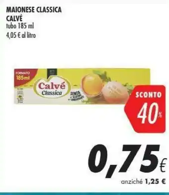 Coop Calvè Classica Formato Più Grande 185 G(ml) offerta