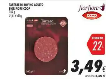 Coop Coop - Tartare Di Bovino Adulto 160 G(ml) offerta