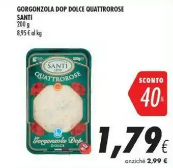 Coop Santi Gorgonzola DOP Dolce Quattrorose 200 G offerta