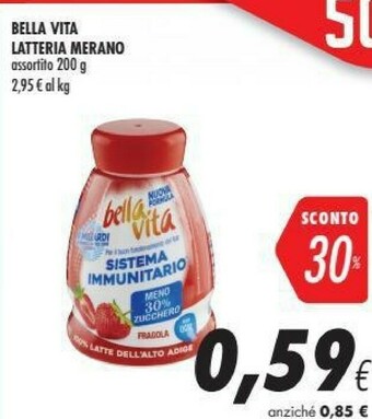 Coop Merano Bella Vita Fragola 200 G(ml) offerta