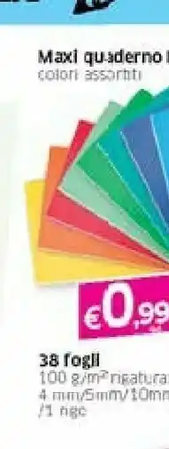 Galassia Maxi Quaderno Monocromo 38 Fogli offerta
