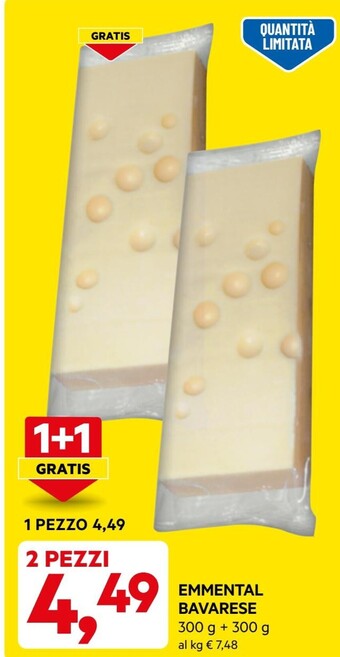 DPiù Emmental bavarese offerta