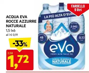 DPiù Eva acqua rocce azzurre naturale offerta