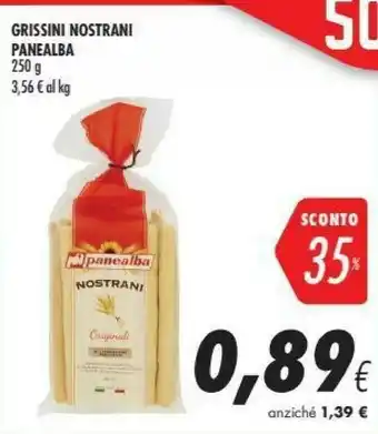 Coop Panealba Grissini Nostrani offerta