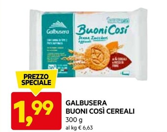 Galbusera buoni così cereali