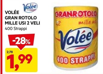 DPiù Volee gran rotolo mille usi 2 veli offerta